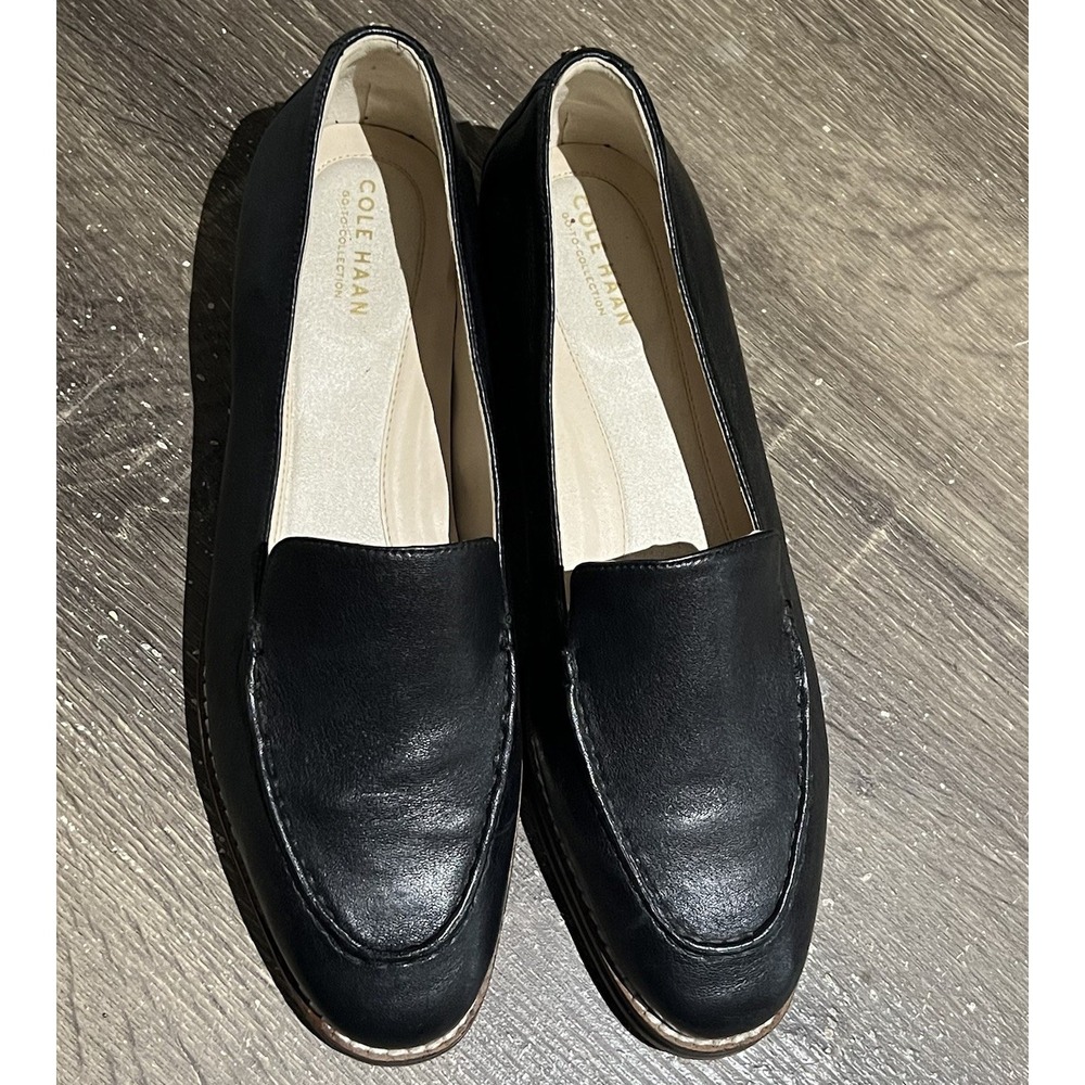 Cole Haan Black Leather Loafers - Picture 7 of 10